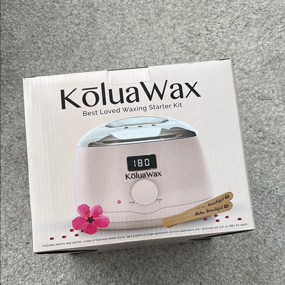 KoluaWax Waxing Starter Kit in White